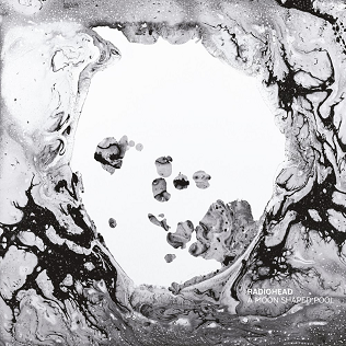 the album cover of a moon shaped pool by radiohead.